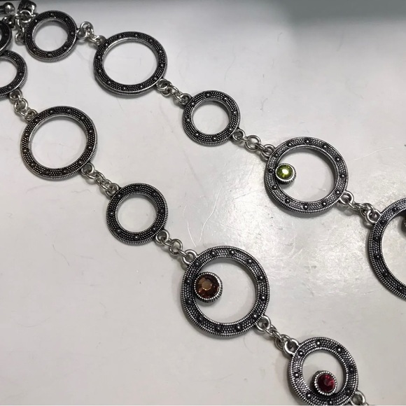 Authentic Brighton Townsend necklace w/ multi-colored stones - Picture 8 of 11